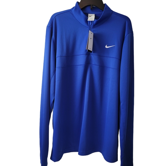 Nike Other - NWT NIKE DRI-FIT JACKET PULLOVER SHIRT 1/4 ZIP ROYAL BLUE COLOR SIZE XLARGE